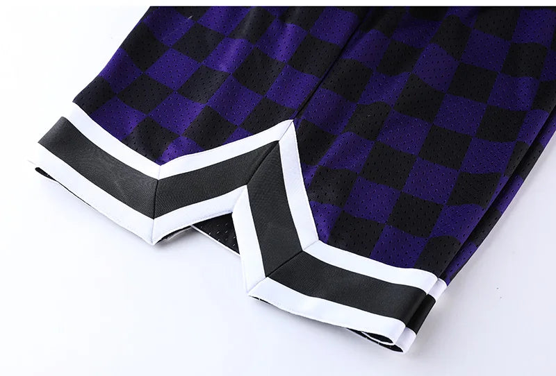 Boys Basketball Running Sports Loose Plus Size Shorts Tie With American Street Print Five Points Big Pants Gym Training