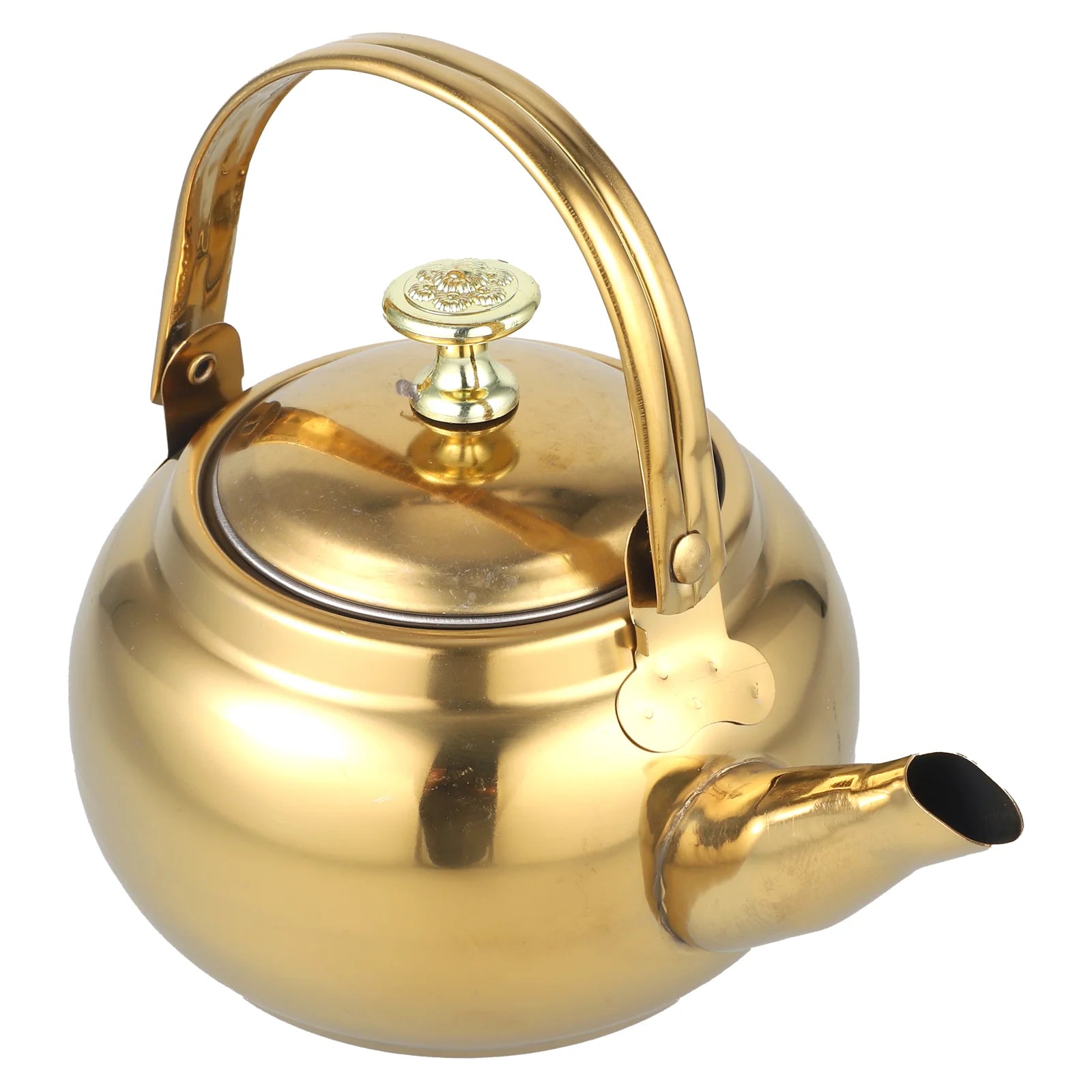 14Cm Stainless Steel Insulated Handle Whistling Water Kettle With Filter Leak Proof Spout For Cooker Tea Making Kitchen