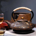 700ml Handmade Iron Pot, Classical Cast Iron Home Water Pot, Health Preservation Home Tea Pot