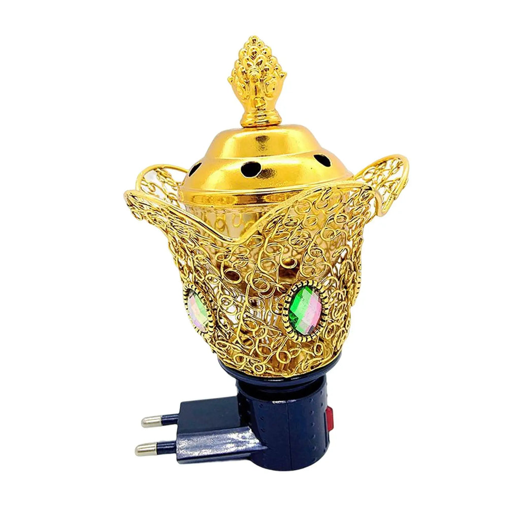 Electric Incense Burner Oud Frankincense Resin Burner Incense Holder Craft Censer for Yoga Living Room Decoration
