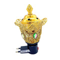 Electric Incense Burner Oud Frankincense Resin Burner Incense Holder Craft Censer for Yoga Living Room Decoration
