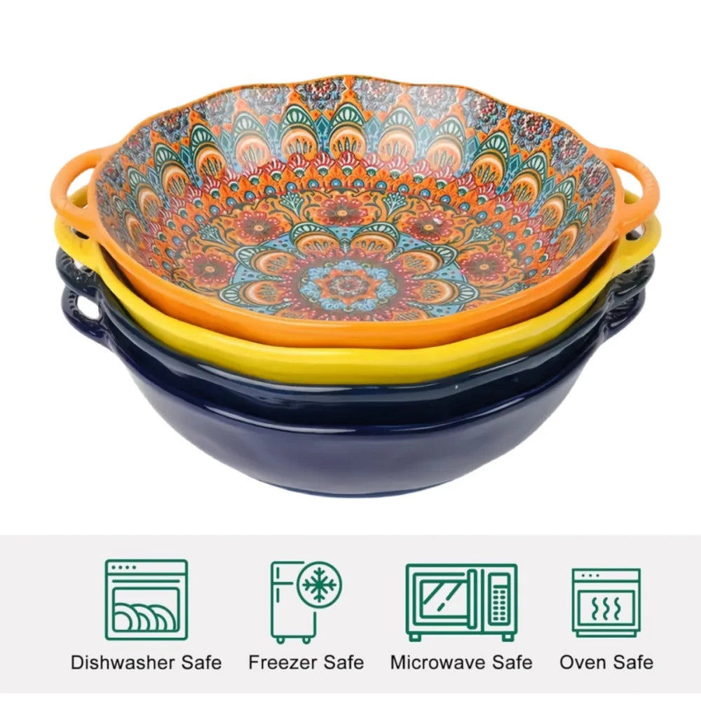 Bohemian amphora soup bowl household ceramic large soup bowl noodle bowl high value tableware large bowl ramen bowl soup bowl