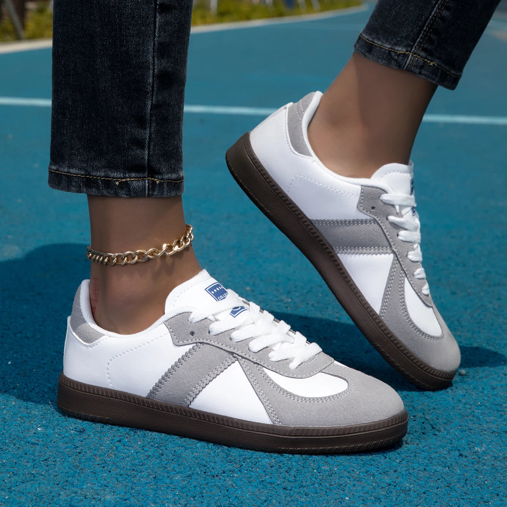 ELUVA Womans Comfortable Sneakers for Men Women White Lightweight Shoes Non Slip Walking Shoes Casual Couple Sneakers Sport