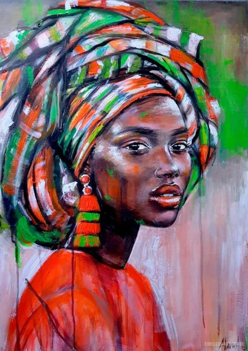 African Black Woman Graffiti Art Posters And Prints Abstract African Girl Canvas Paintings On The Wall Art Pictures Wall Decor