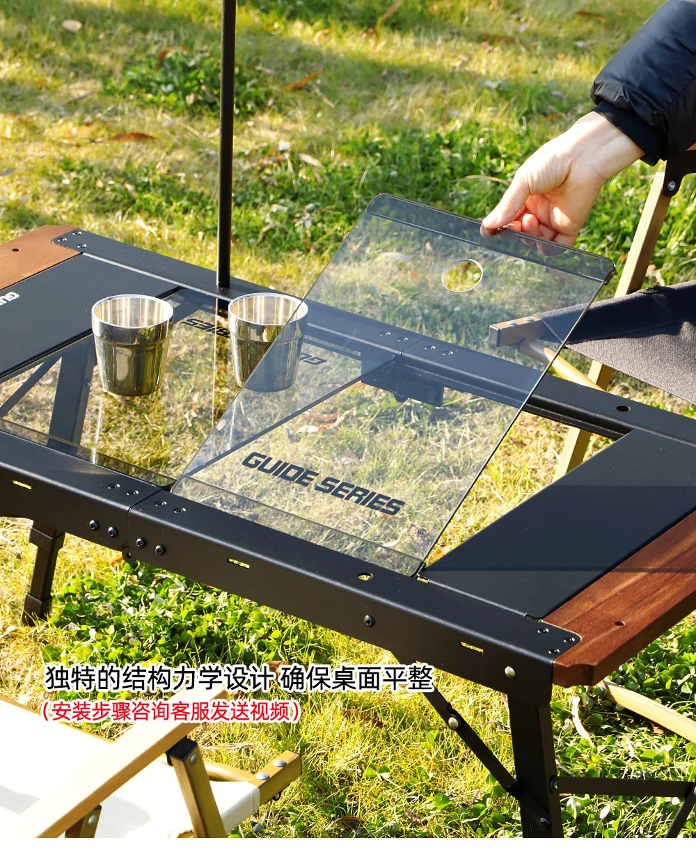 Dining Waterproof Outdoor Table Black Balcony Portable Backyard Outdoor Table Garden Camping Tuinmeubelsets Patio Furniture