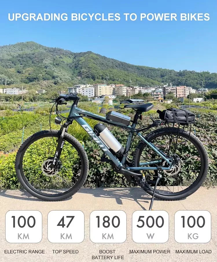 Electric Bike kit with ebike electric bicycle kit 20 26'' 27.5 700C 500W Front Rear Electric Wheel Hub Motor