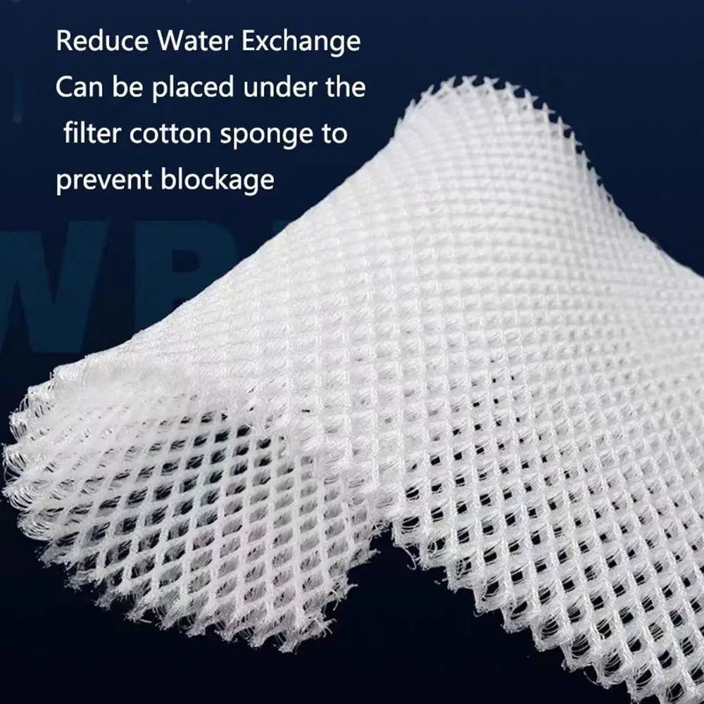 3D Aquarium Filtration Fiber Prevent Water Blockage Fish Tank Biochemical Filter Practical Bio Sponge Pad Skimmer Supplies