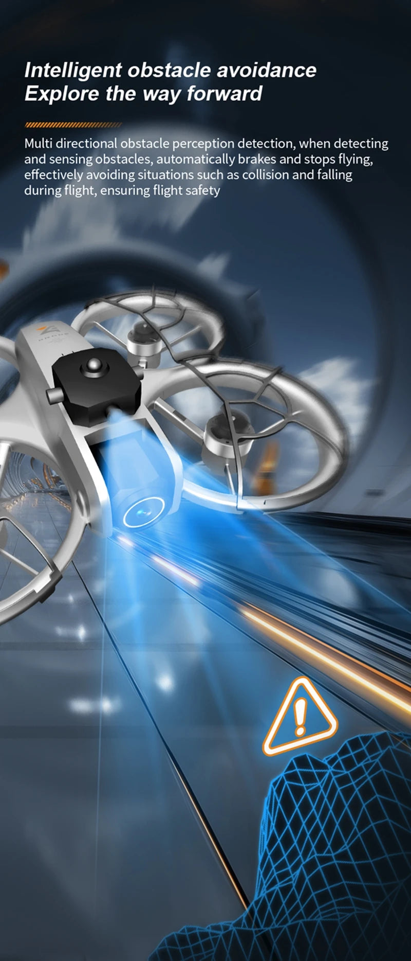 Drone Large Screen Aerial Photography Brushless Quadcopter Obstacle Avoidance And Collision Avoidance Remote-controlled Z4