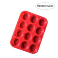12 Holes Cupcakes Mold Muffin Cupcake Silicone Mold Non Stick Soap Chocolate Muffin Baking Pan Silicone Cake Mold Baking Tools