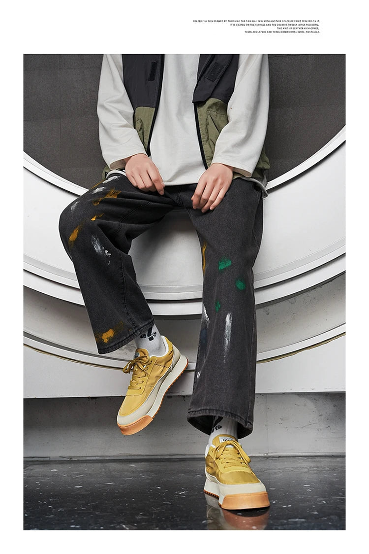 Casual Sneaker Loafers Platform Sports Shoes Male Sneakers Shoes for Men Spring and Summer Wear-resistant Sports and Leisure