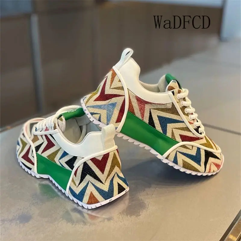 Chunky Sneaker Plus Size 45 46 47 48 Men Designer Shoes Fashion Casual Leather Mesh Breathable Increased Internal Platform Shoes