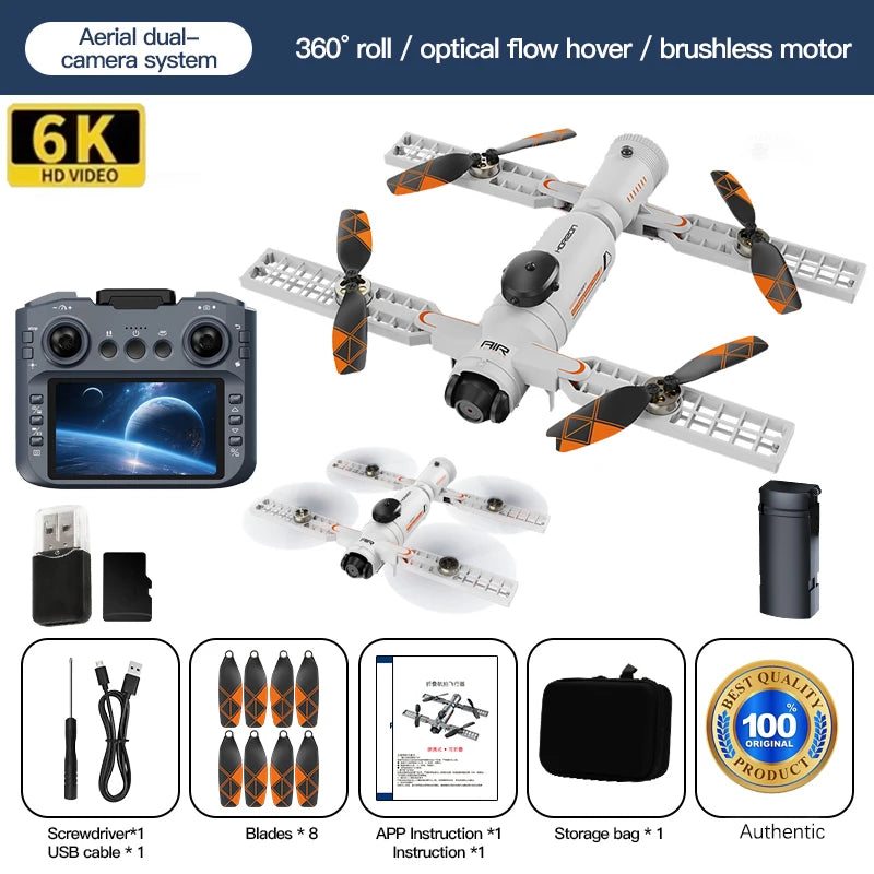 Drone Toy Gift 2026 New AE22 8K 5G infrared obstacle avoidance optical flow positioning brushless motor Oneclick spray function