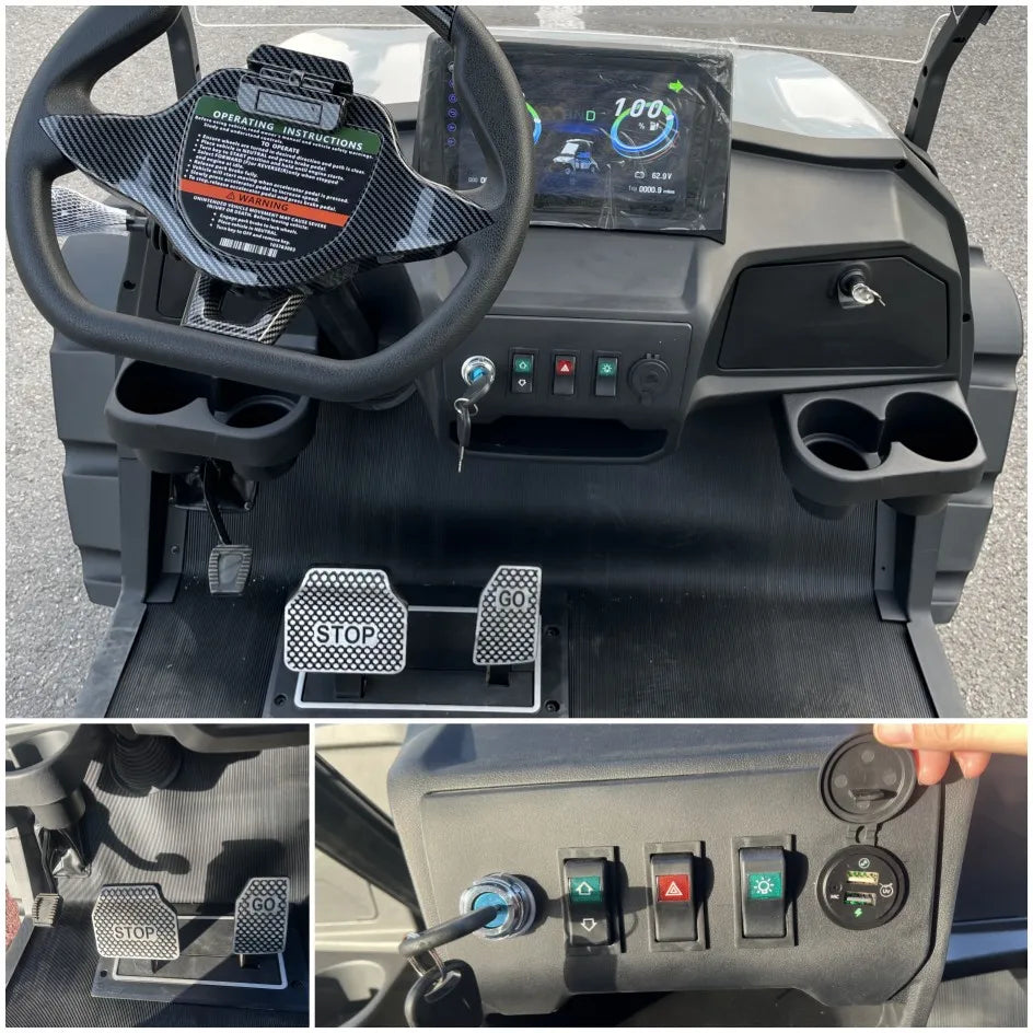 2/4/6/8 Seats Hunting Golf Cart Street Legal Electric off Road Golf Carts Car Buggy Golf Scooter Gocart