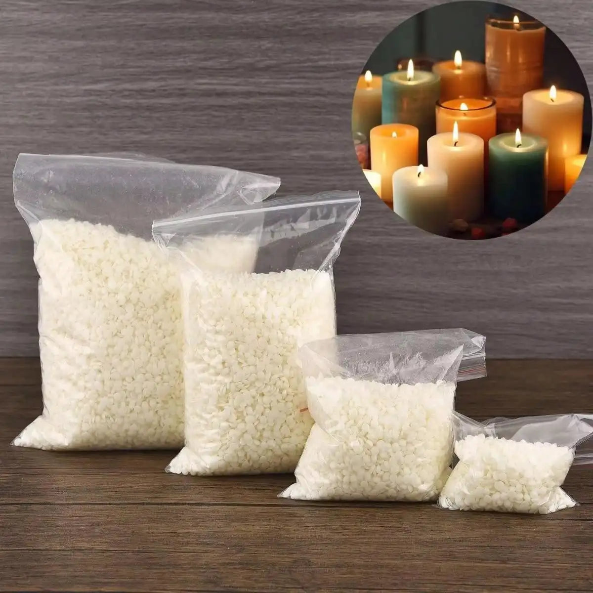 100/200/500/1000g Natural Soy Wax Flake Scented Candle Natural Material Additive-Free DIY Smokeless Candle Making Supplies mothe