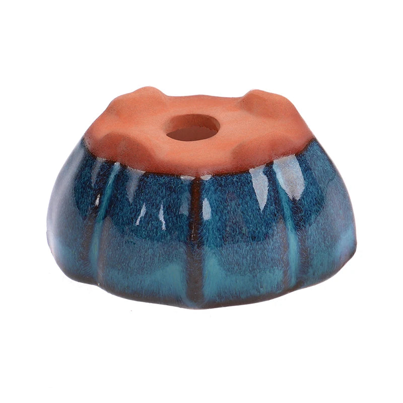 1pcs Chinese Style Bonsai Flowerpot Ventilate Purple Sands Ceramic Craft Plant Pot Planter For Home Office Desk
