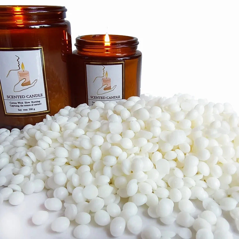 500g/1Kg Natural Soy Wax Particles Aromatherapy Candle Raw Material 100% Without Additives, Used for Diy Candle Making Supplies