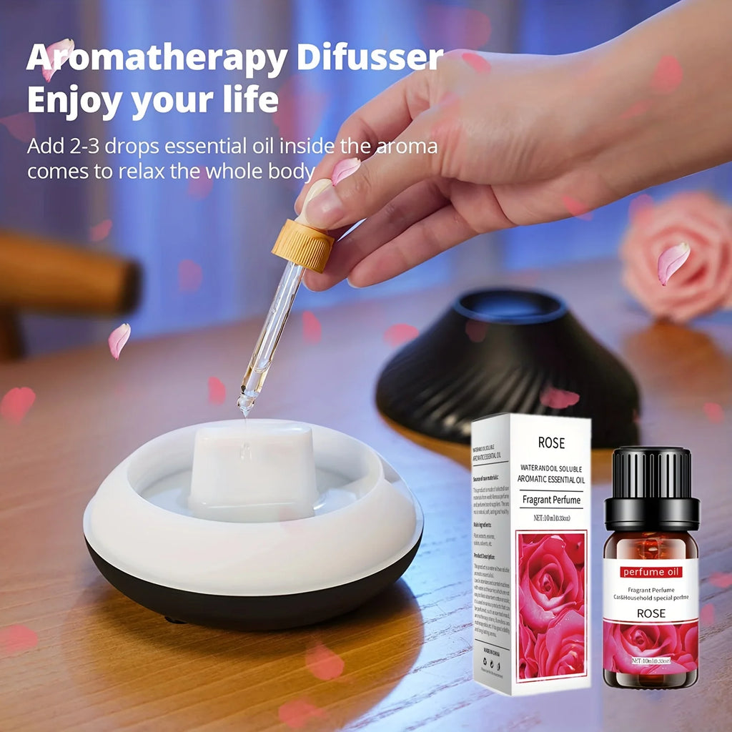 12 Kinds Of Organic Essential Oils, Aromatherapy Essential Oil Kit For Diffuser, Humidifiers, Aromatherapy, Candle Making(10ml)