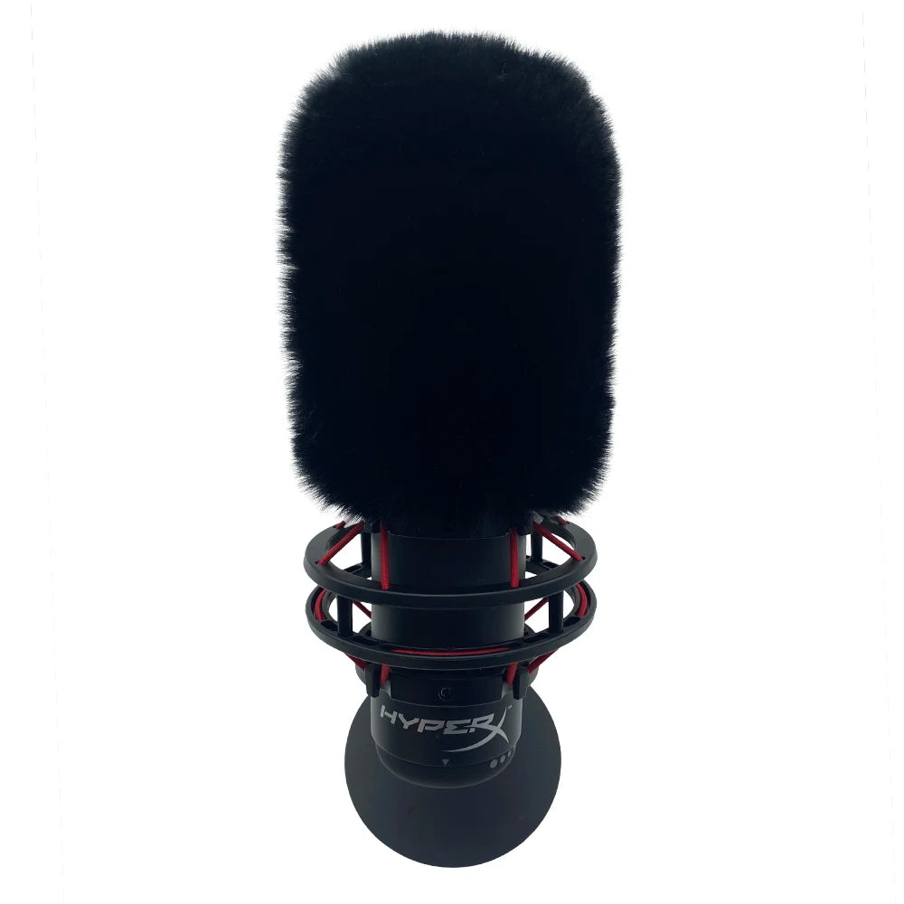Blue Mantis Dead Cat  Artifical Fur Windscreen Muff Windshield Sponge For HyperX Mic Pop Filter Sponge Foam Cover For Quadcast S