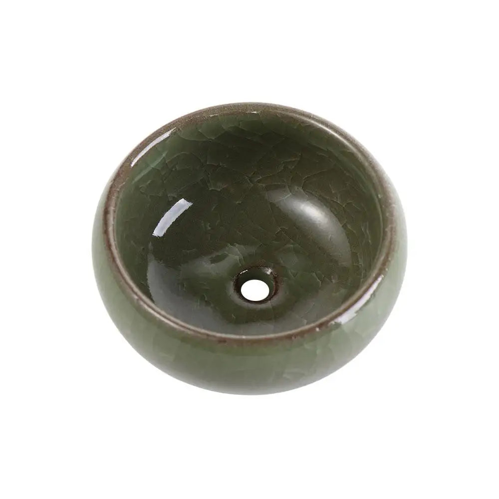 Durable Breathable Ice-Crack Glaze Ceramic Flowerpots Thickened Perforated Succulent Flowerpot Mini Cute Plants Planter Office