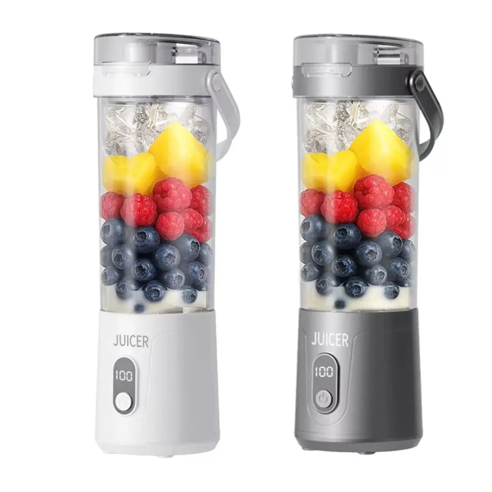 600ML Capacity Portable Blender USB Rechargeable Fresh Fruit Blender Fruit Mixers Household Fruit Cup Smoothie Blender