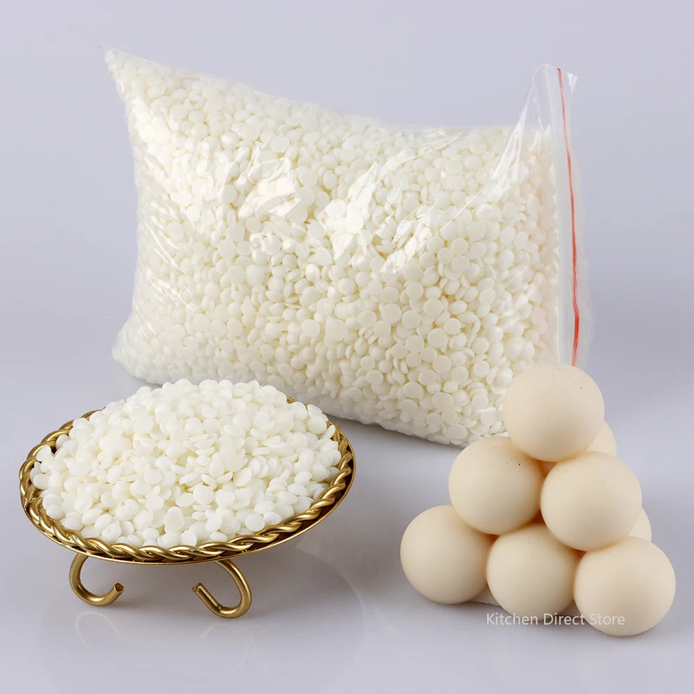 500g/1Kg Natural Soy Wax Particles Aromatherapy Candle Raw Material 100% Without Additives, Used for Diy Candle Making Supplies