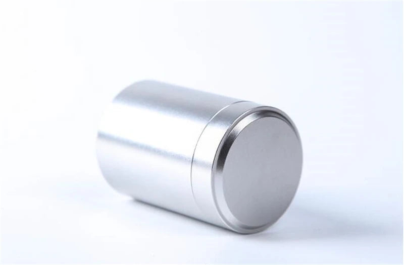 60ML Solid Color Airtight Smell Proof Container Aluminum Alloy Herb Stash Metal Sealed Can Tea Jar Storage Boxes