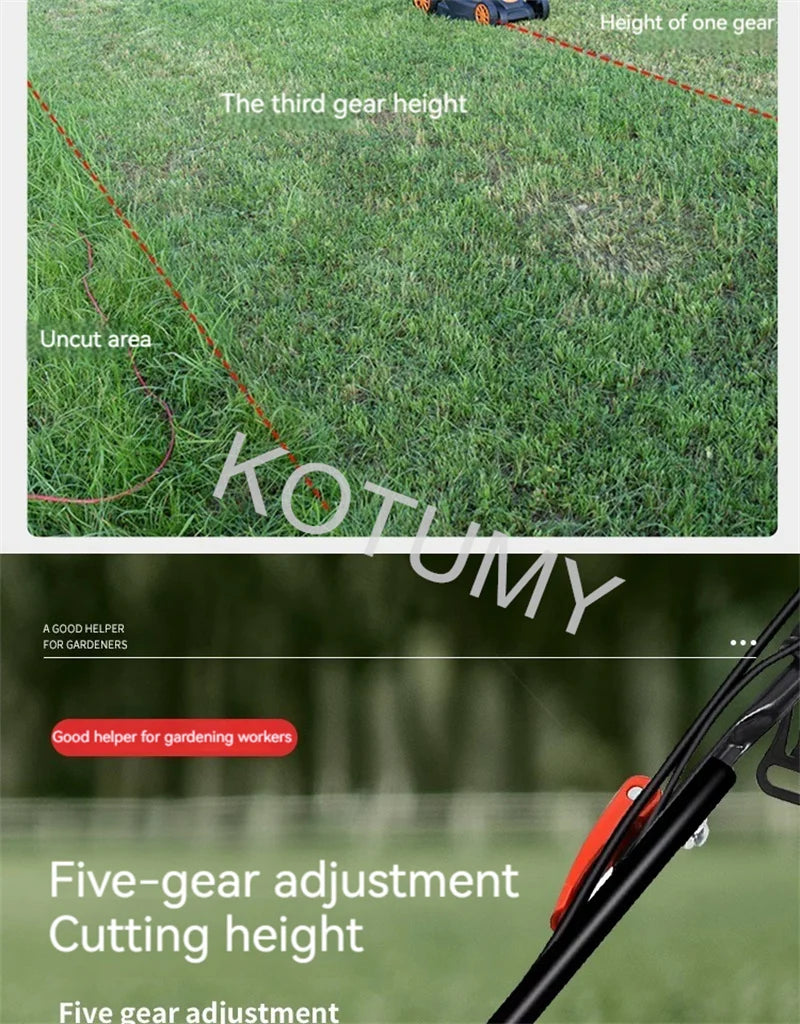 1500W/1800W/2200W Grass Trimmer For Garden Courtyard Hand Propelled Electric Lawn Mower Household Weeding Machine