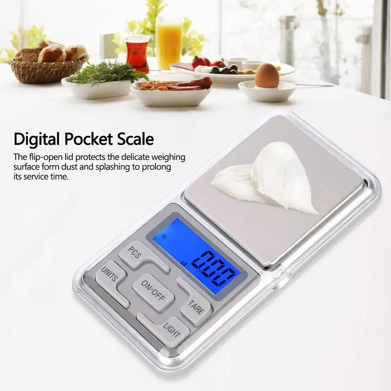Digital Pocket Scales Jewelry Scales Weight Diamond Balance Kitchen Weighing High Precision Electronic Digital Pocket Scale