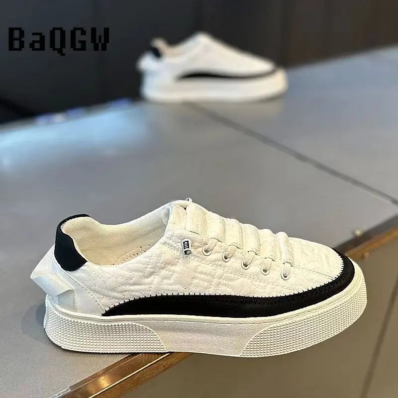 Korean Sneakers Men New Casual Shoes Men Fashion Flat Walking Vulcanized Shoes Male Trend Comfortable Sport Sneakers Men 2023