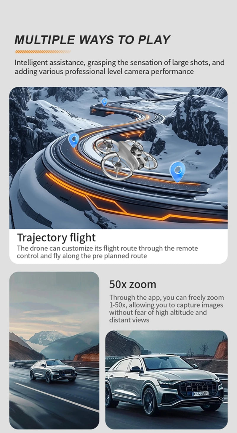Drone Large Screen Aerial Photography Brushless Quadcopter Obstacle Avoidance And Collision Avoidance Remote-controlled Z4