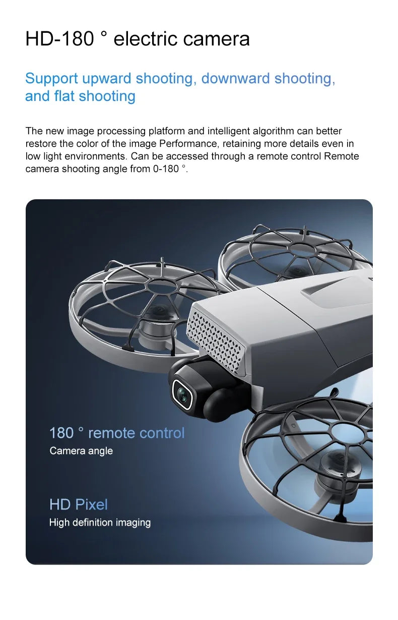 droneS 4k professional 10km  brushless optical flow folding dual mirror professional aerial photography with servo gimbal drone
