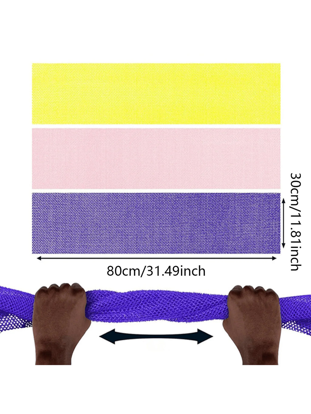 1 Piece of African Exfoliating Mesh Sponge, Deep Cleansing and Skin Smoothing, Perfect for Daily Use ﻿