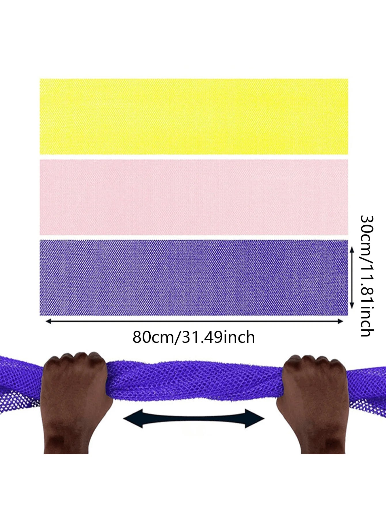1 Piece of African Exfoliating Mesh Sponge, Deep Cleansing and Skin Smoothing, Perfect for Daily Use ﻿