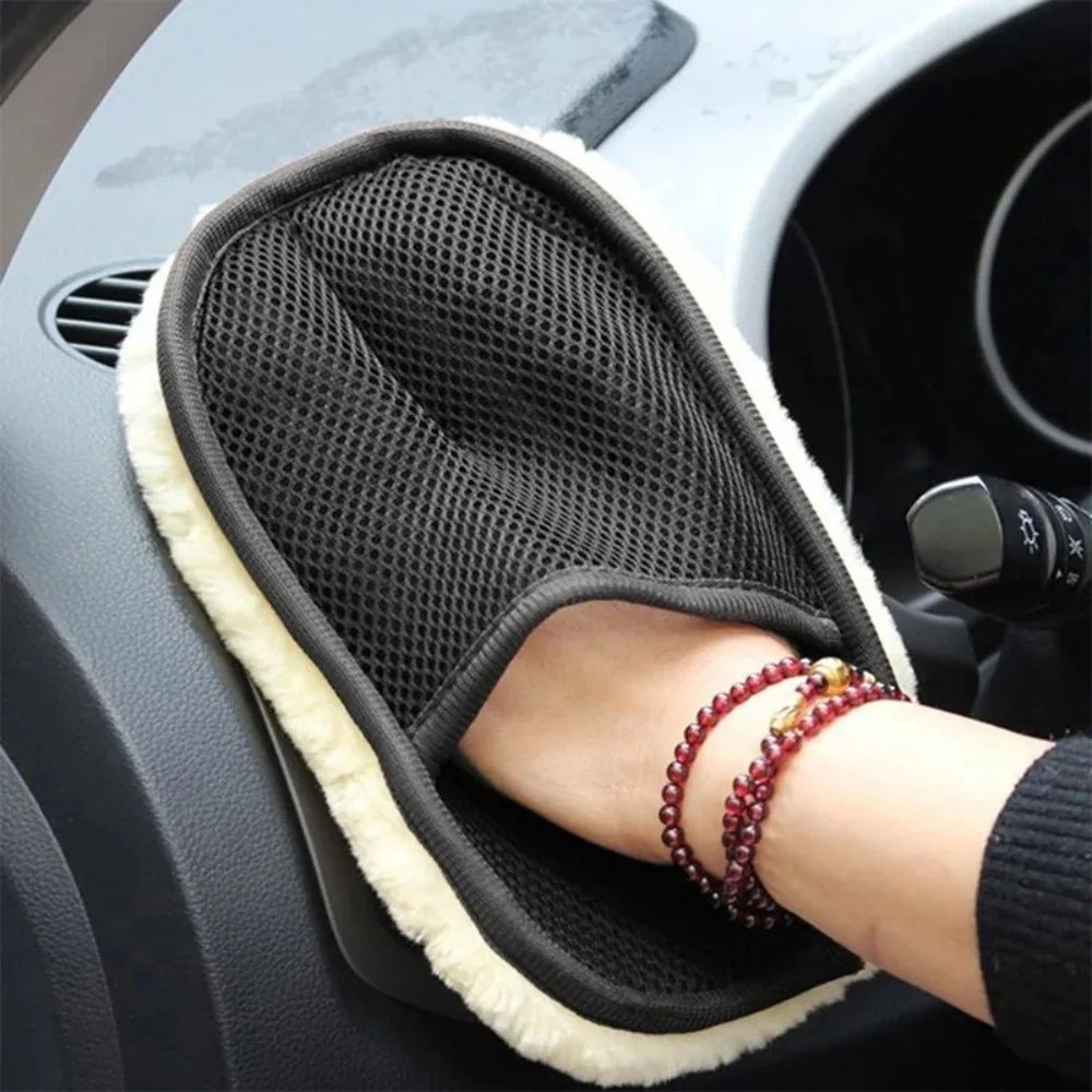 Car Cleaning glove Microfiber Wool Soft Auto Car Washing Glove Cleaning  Motorcycle Washer Care Car paint Wash care tools