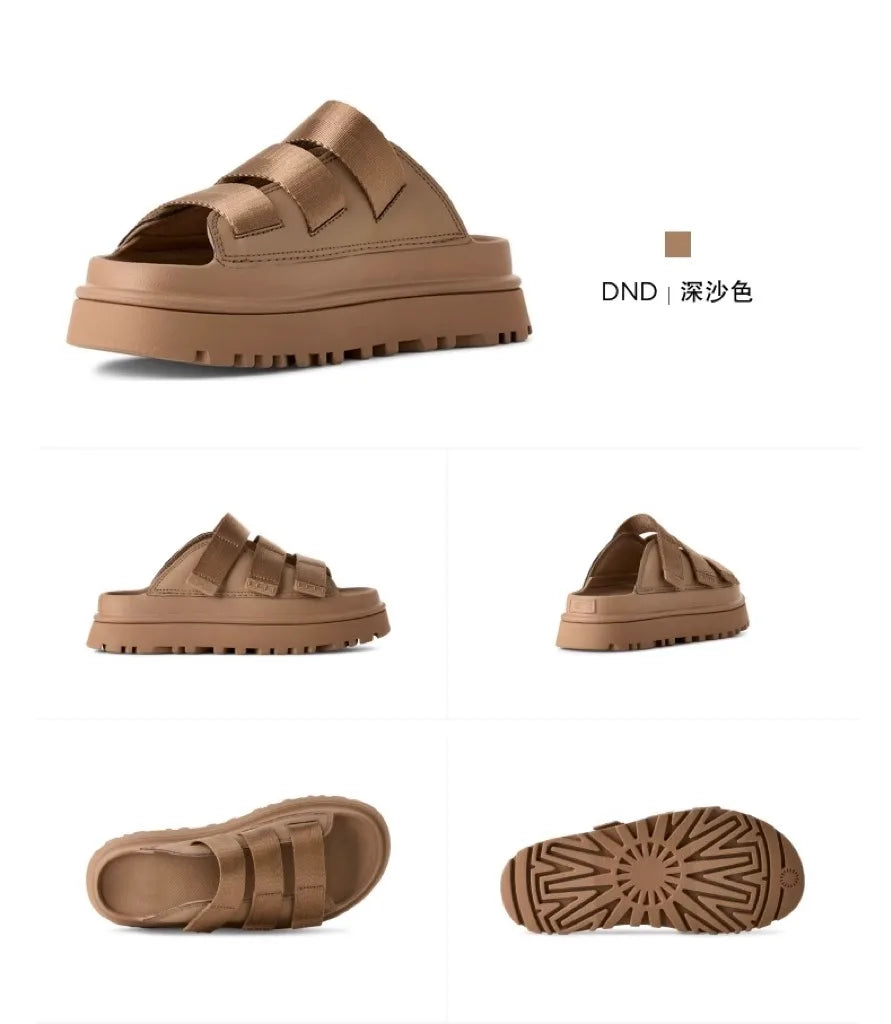 2025 Summer Women's Platform Sandals – Fashionable Slip-On Thick Sole Slide Shoes for Beach, Casual, and Outdoor Wear