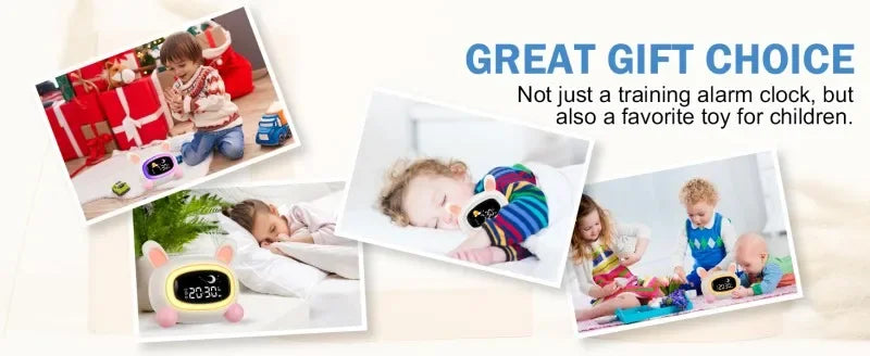 Alarm Clock for Kids Ok to Wake Children with Sleep Training and Sound Machine Birthday Gift for Boy Girls
