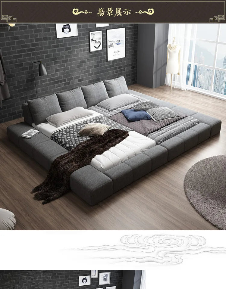 Bedroom Unique Bed Aesthetic Modern Headboard Double Children Bed Sleeping 180x200 Muebles Para Dormitorio Home Accessories