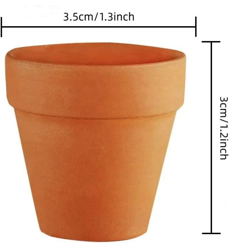 80pcs Small Mini 1.3" Terracotta Pot Clay Ceramic Pottery Planter, Cactus Flower Nursery Terra Cotta Pots, with Drainage Hole