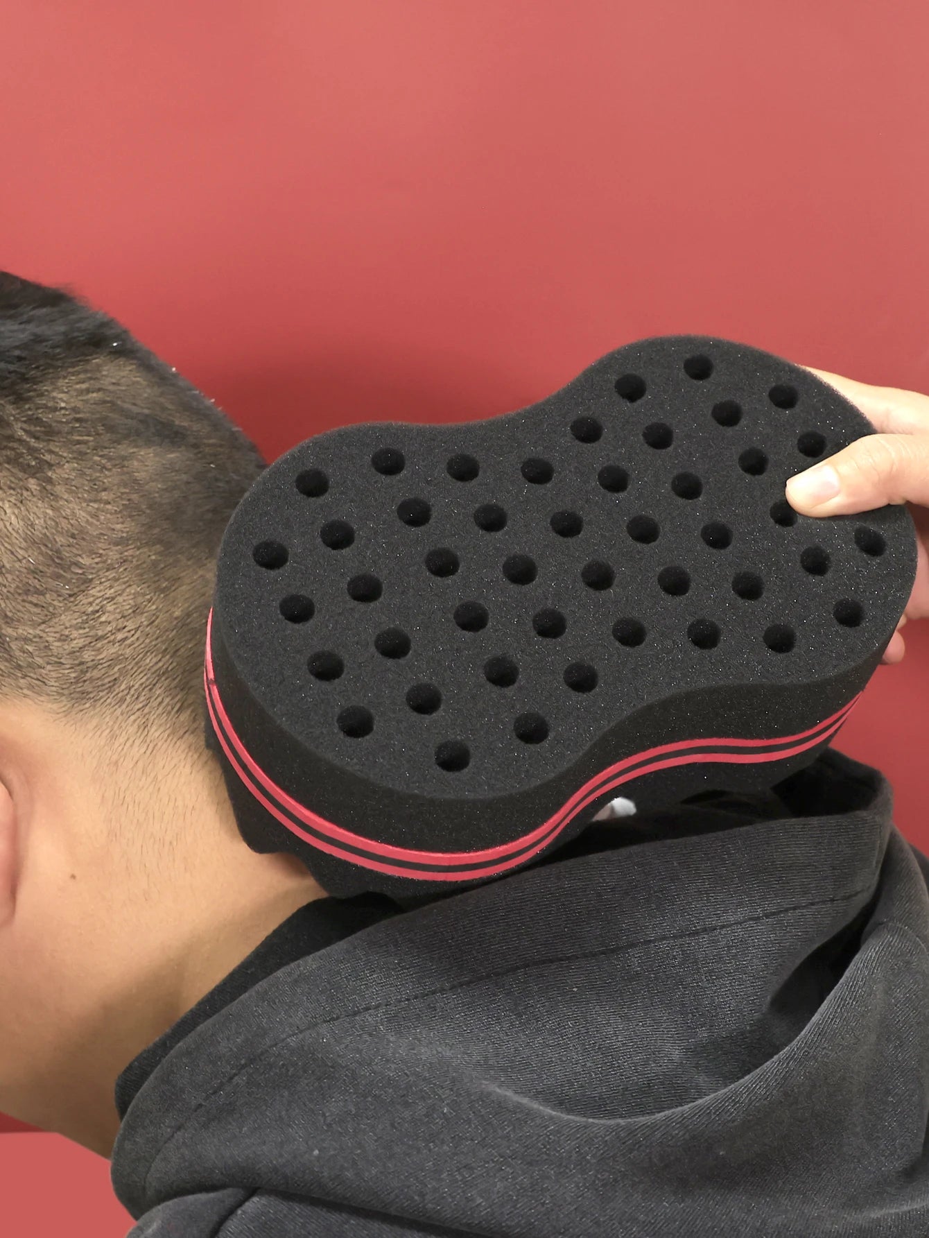 African Magic Barber Sponge Double Sided Magic Hair Curl Weave Dreads Sponge Brush Hair Brush For Black Man Hair Twist Sponge