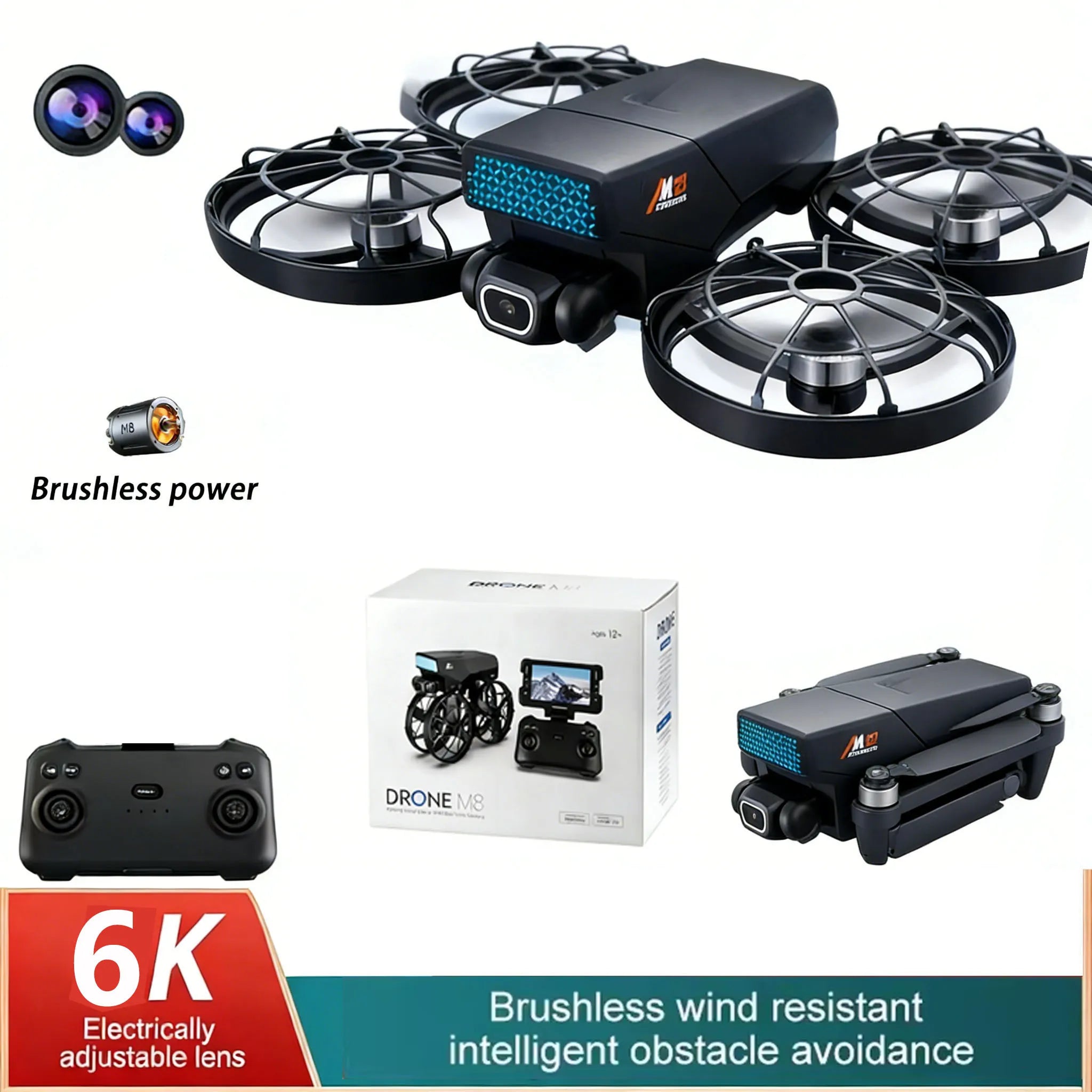 Drone for Kids Adults Beginner with Camera 1080P One-Click Take Off/Landing Altitude Hold Headless Mode 360°Flip RC toy airplane