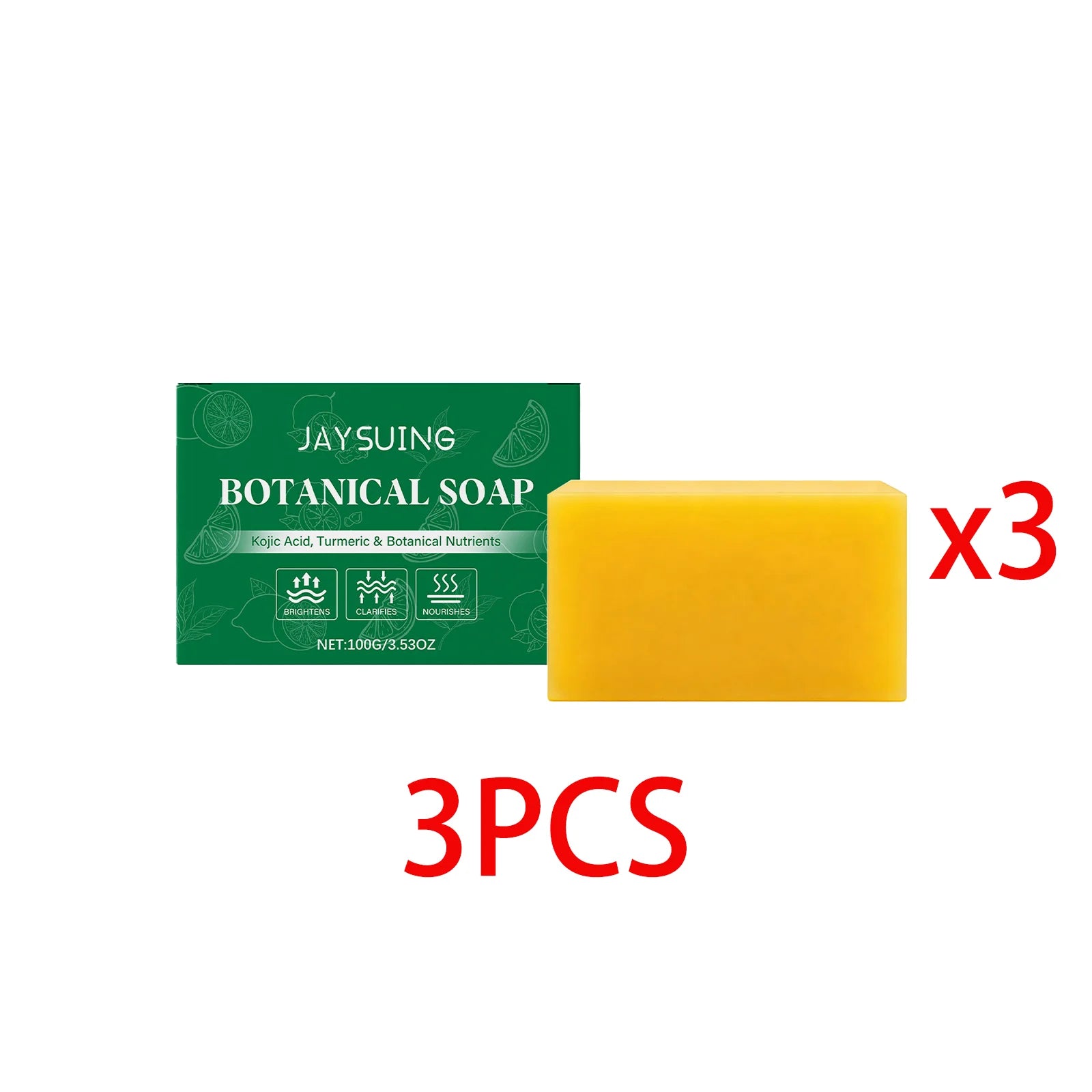 100g Botanical Turmeric Handmade Soap Kojic Acid Soap Natural Skincare Bar For Moisturizer Gentle Exfoliating For Face Hydrating