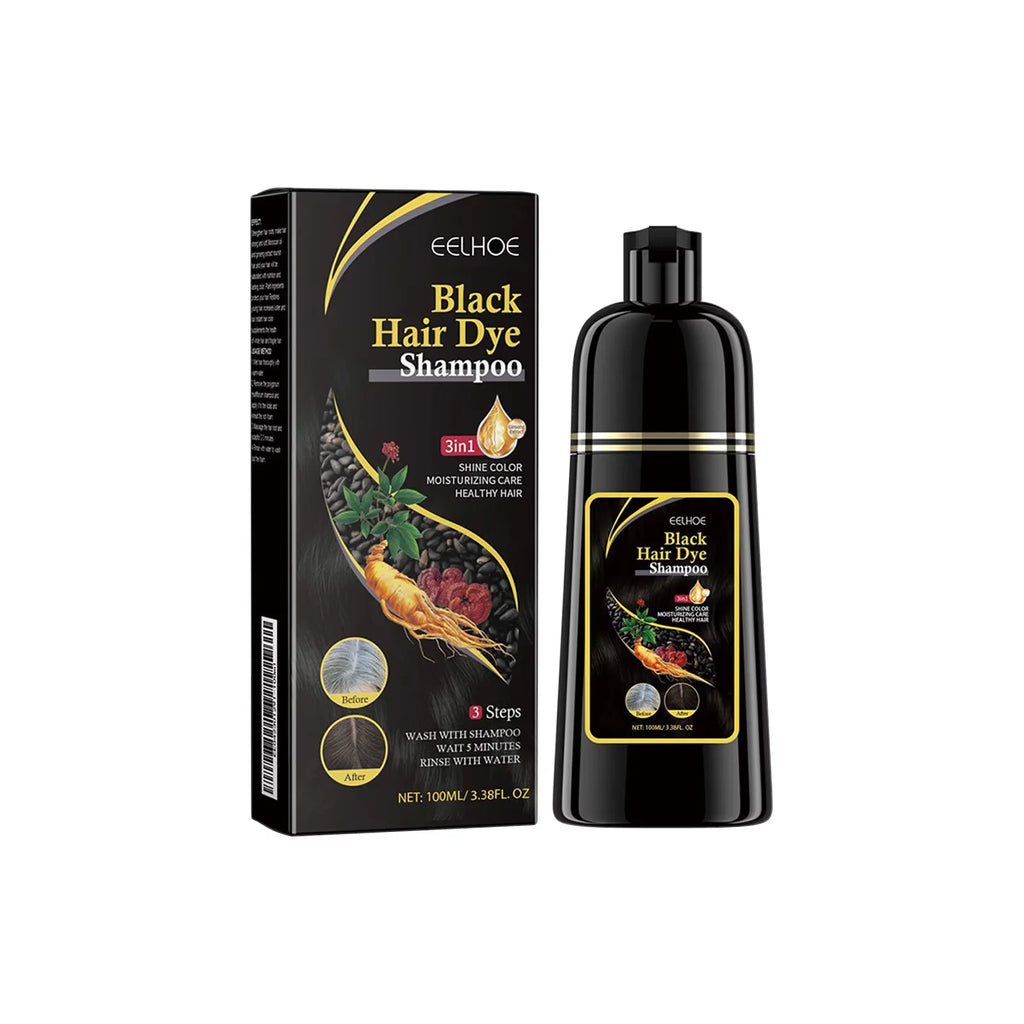 100ml Natural Herbal Hair Dye Shampoo 3 in 1 Change Hair Color Gray Hair to Dark Brown Black Deep Nourishing Fashion Hairs Care