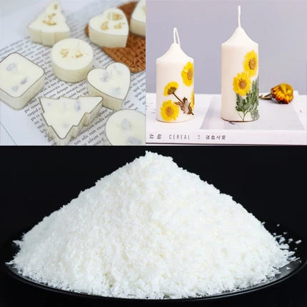 250g/500g Natural Soy Wax Granular DIY Candle Making Supplies Scented Candle Raw Material Smokeless Candle Wicks Making Crafts