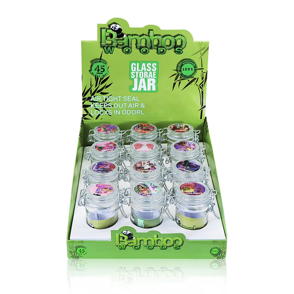 Airtight Cigarettes Tobacco Herb Stash Jar with Clamping Lid Smell Proof Storage Bottle Container Smoking Accessories Keep Fresh