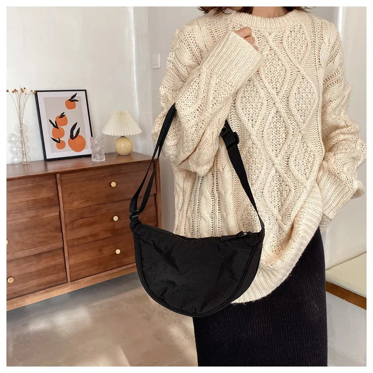 Convenient casual nylon women's crossbody bag shoulder bag large capacity handbag women's travel shopping bag women's wallet