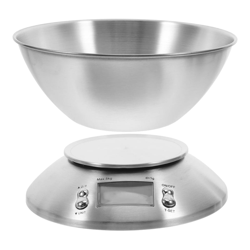 Digital Kitchen Scale Stainless Steel High Precision Electronic Food Weighing Scale Large Capacity Measuring Grams For