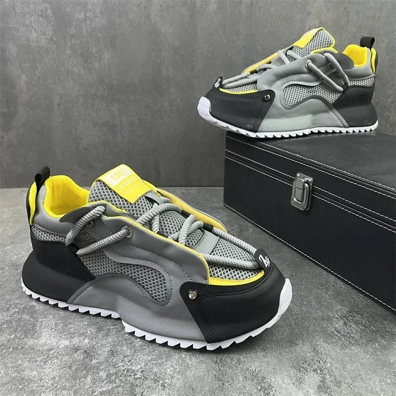 48 size summer men's shoes 2024 new men's mesh breathable sneakers height increasing sports comfortable casual shoes for men