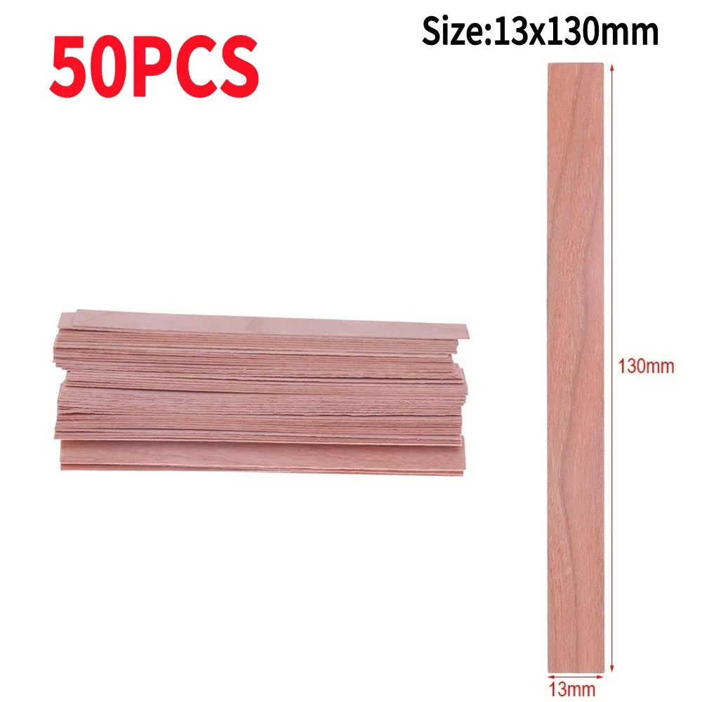 50/100PCS Wooden Candle Wicks Smokeless Candle Wicks Handmade Candles Soy or Soy Parffin for DIY Candles Making Supplies Tools