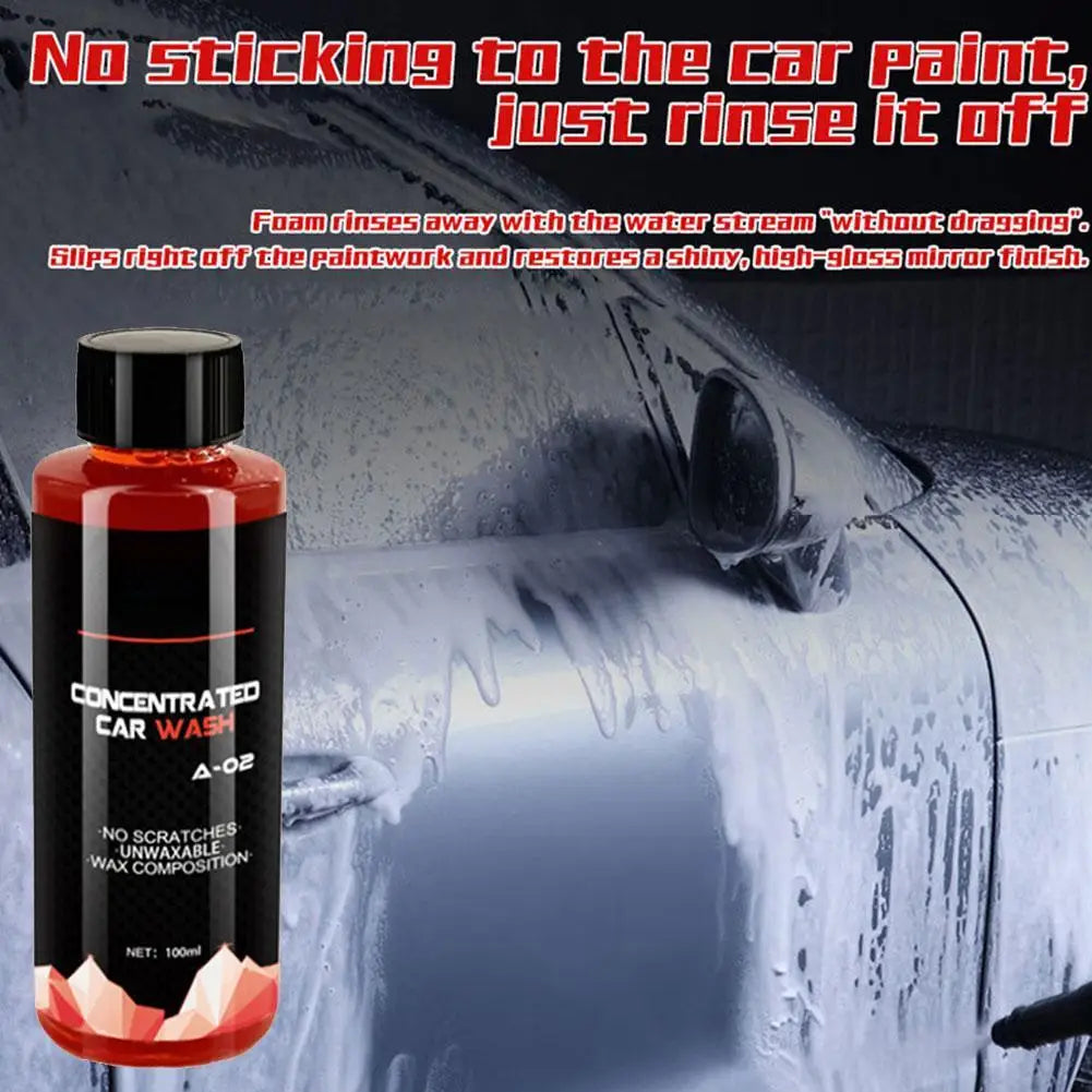 100ML Car Cleaning Foam Large Capacity High Concentration Super Foam Car Wash Liquid Auto Washing Shampoo Car Wash Supplies