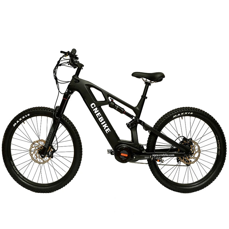 Electric Bicycle 1000W Carbon Electric Mountain Bike Frame Full Suspension Ebike